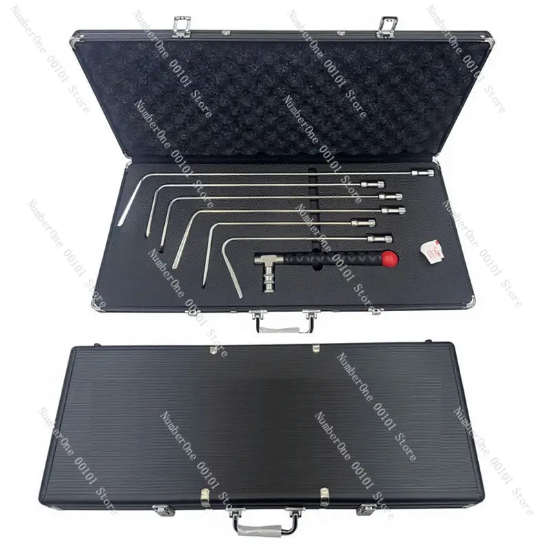 7-Piece Car Dent Repair Hook Tool Set, Quick Release Dent Removal Kit with Replaceable Handle, Sheet Metal Pry Bar