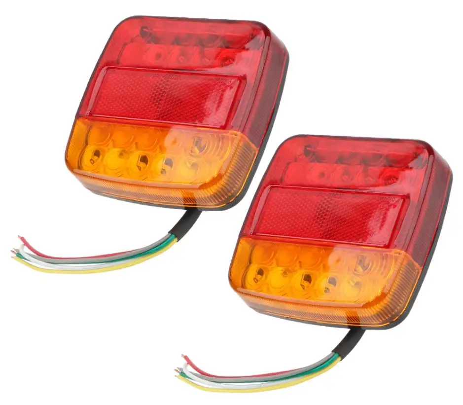 Turn To Semaphore 26Led Taillight Caravan   Back Row Reversing BrakeLight License Plate Light