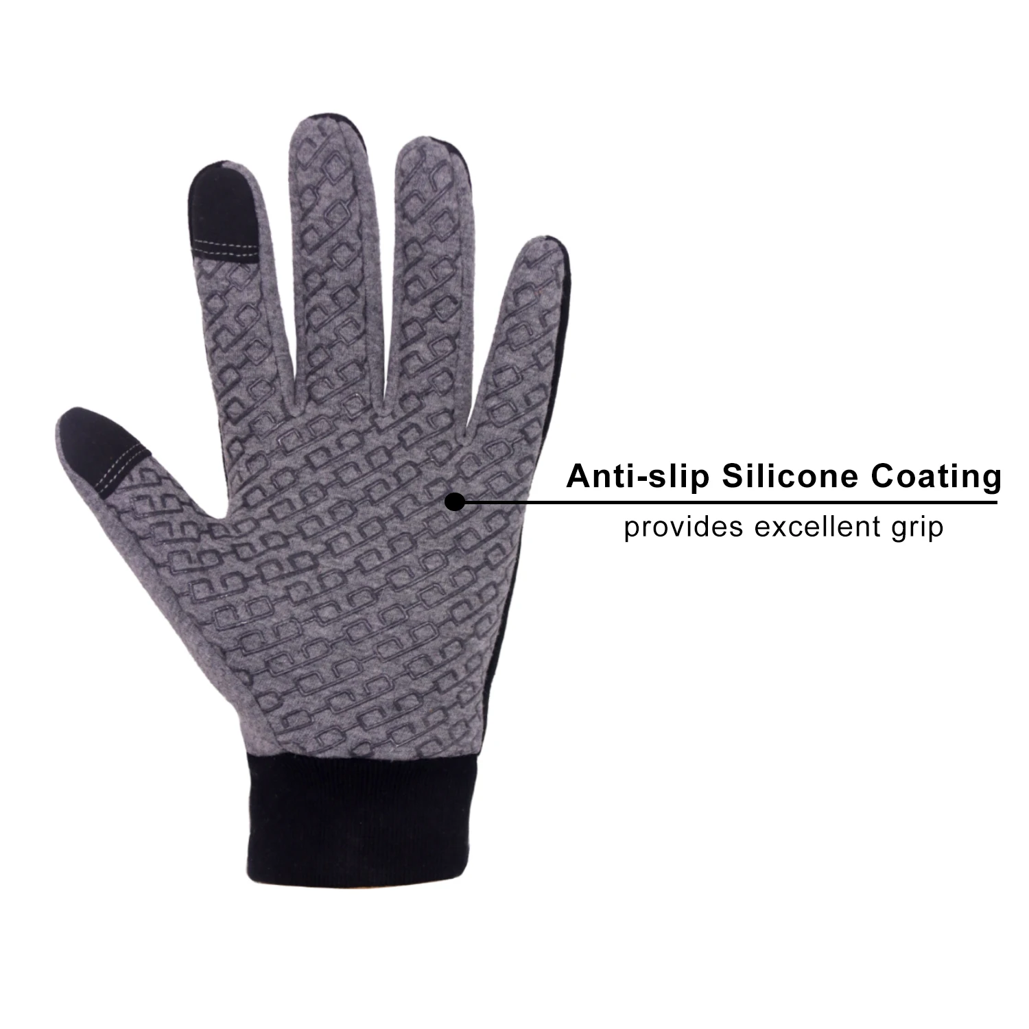 핸드랜디 겨울용 따뜻한 터치스크린 장갑, 실리콘 그립, 미끄럼 방지, 운전, 사이클링, 러닝, 야외 및 기타 스포츠 활동용 장갑