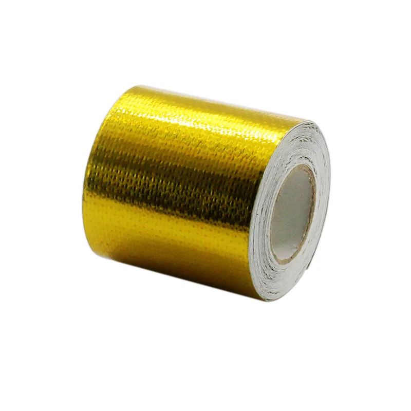 5/10M Car Exhaust Thermal Exhaust Tape Air Intake Heat Insulation Shield Wrap Reflective Heat Barrier Self Adhesive Engine