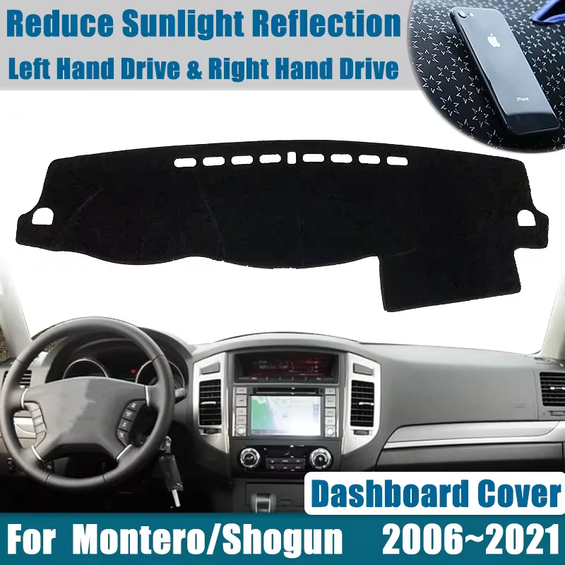 

Anti-Slip Mat Dashboard Cover for Mitsubishi Pajero Shogun Montero 2006~2021 V80 V87 V93 V97 Dashboard Cover Pad Car Accessories