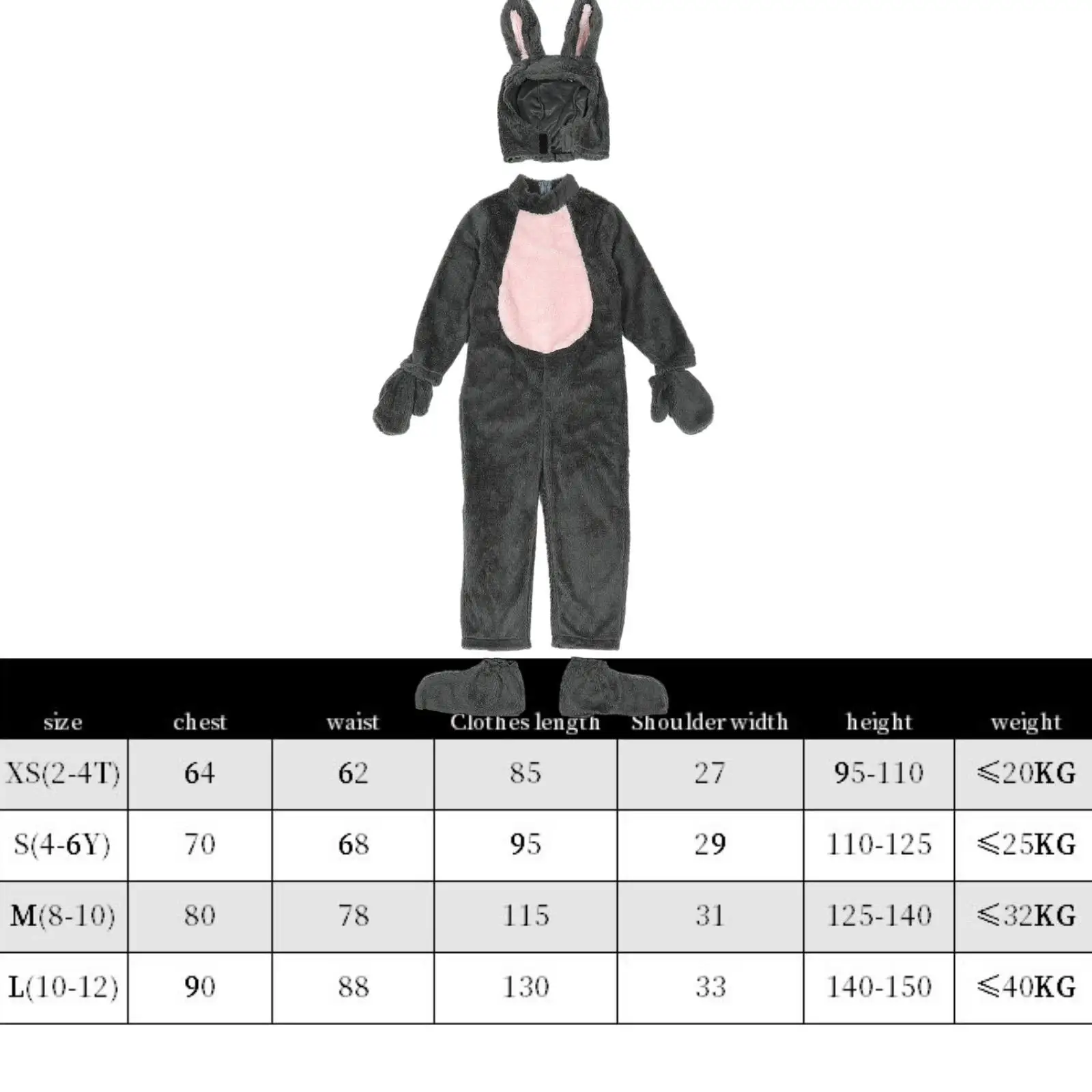 زي الهالوين الأرنب فستان بتصميم حالم لعب الأدوار على شكل حيوان للحفلات التنكرية وأداء المهرجانات كرنفال الأطفال