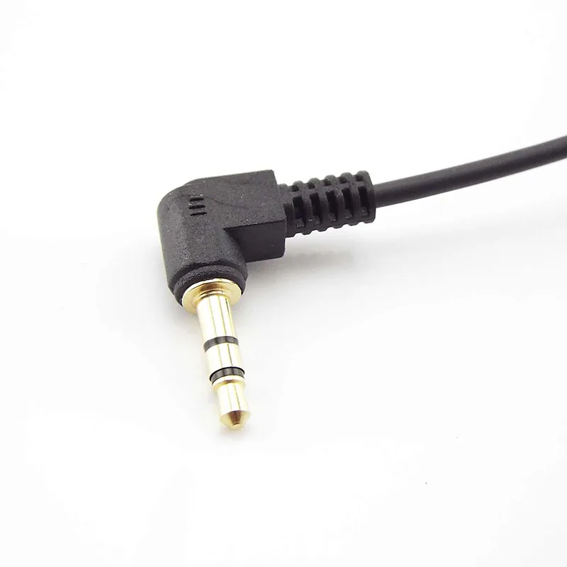 3.5mm Right angle DIY Headphone Audio Cable Line 3 pole Jack Strand Earphone Maintenance Repair Wire Cord 3.5 Male F1