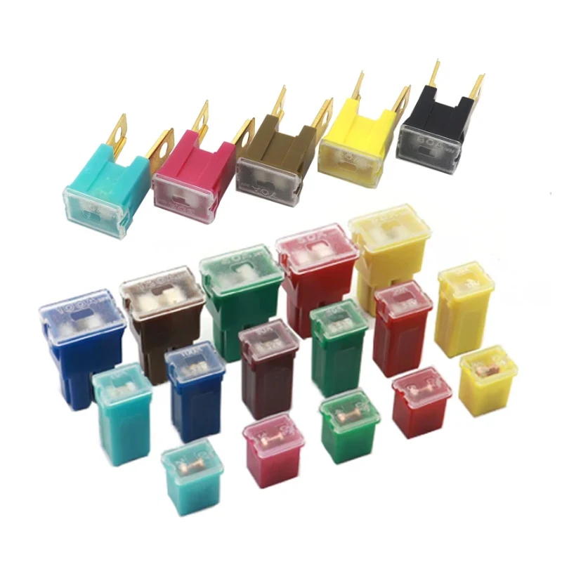 【5-1PCS】PEC LPJ Auto Fuse 32V Connecting Type Fuse 20A 30A 40A 50A 60A 80A 90A 100A 120A Square Car Fuse Box Waterproof Socket