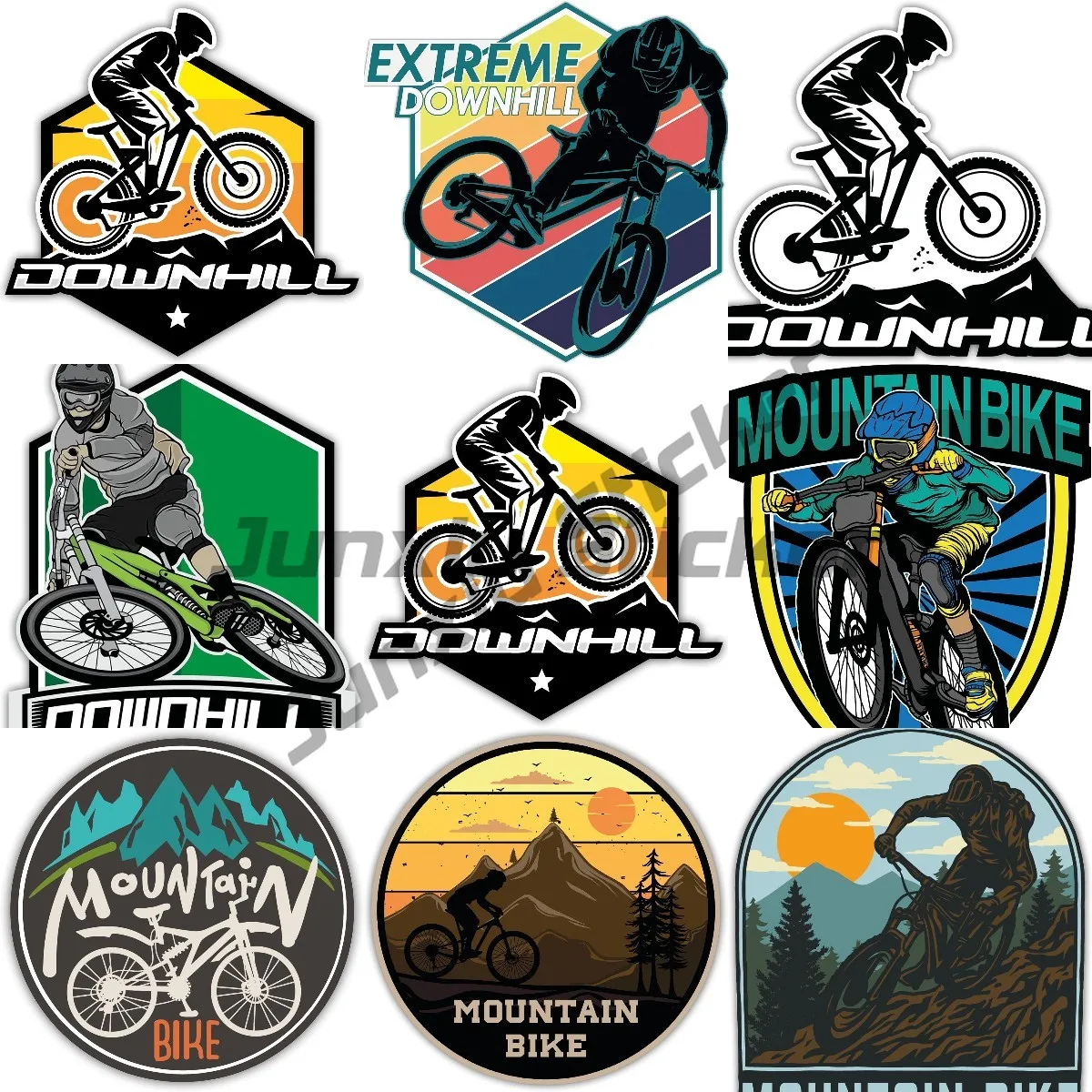 

Mountain Bike Stickers Car Bike Helmets Guitar Laptops Outdoor Mountain Bike Vinyl Stickers Waterproof Self-adhesive Accessories