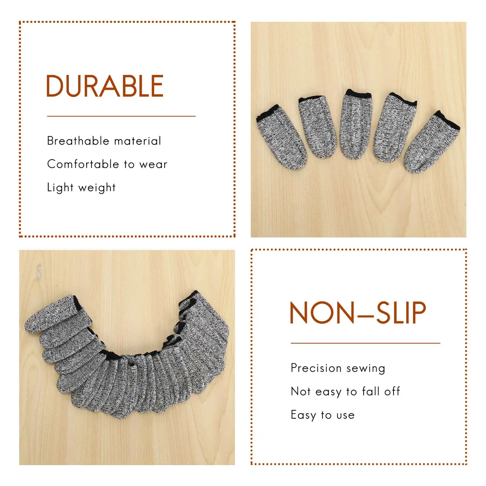 قابلة لإعادة الاستخدام الاصبع المهد حامي الاصبع ، ومكافحة قطع السرير ، ومناسبة للمطبخ ، والعمل ، والنحت ، 20 قطعة