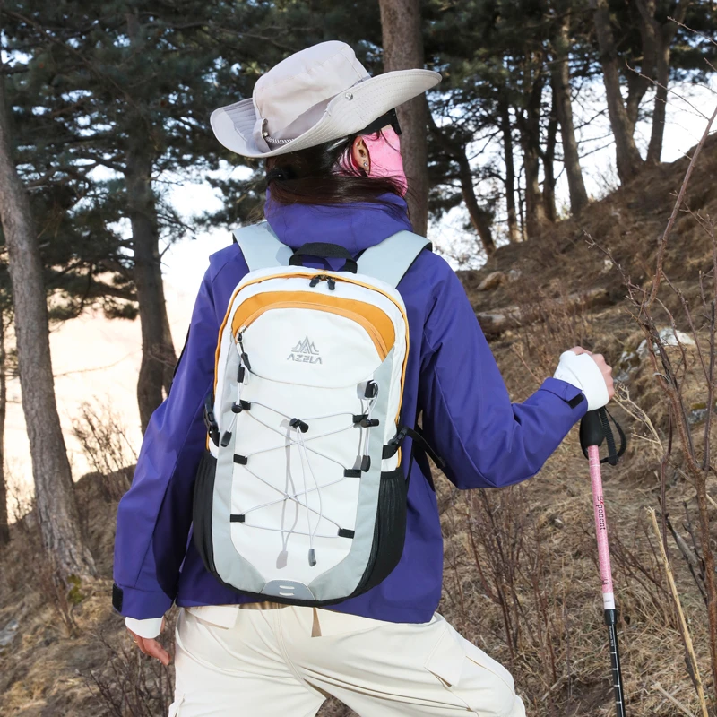 حقيبة ظهر للمشي لمسافات طويلة سعة 30 لترًا مع غطاء للمطر، حقيبة ظهر للسفر مقاومة للماء مع حجرة للكمبيوتر المحمول (تناسب الموديلات مقاس 15.6 بوصة) #3