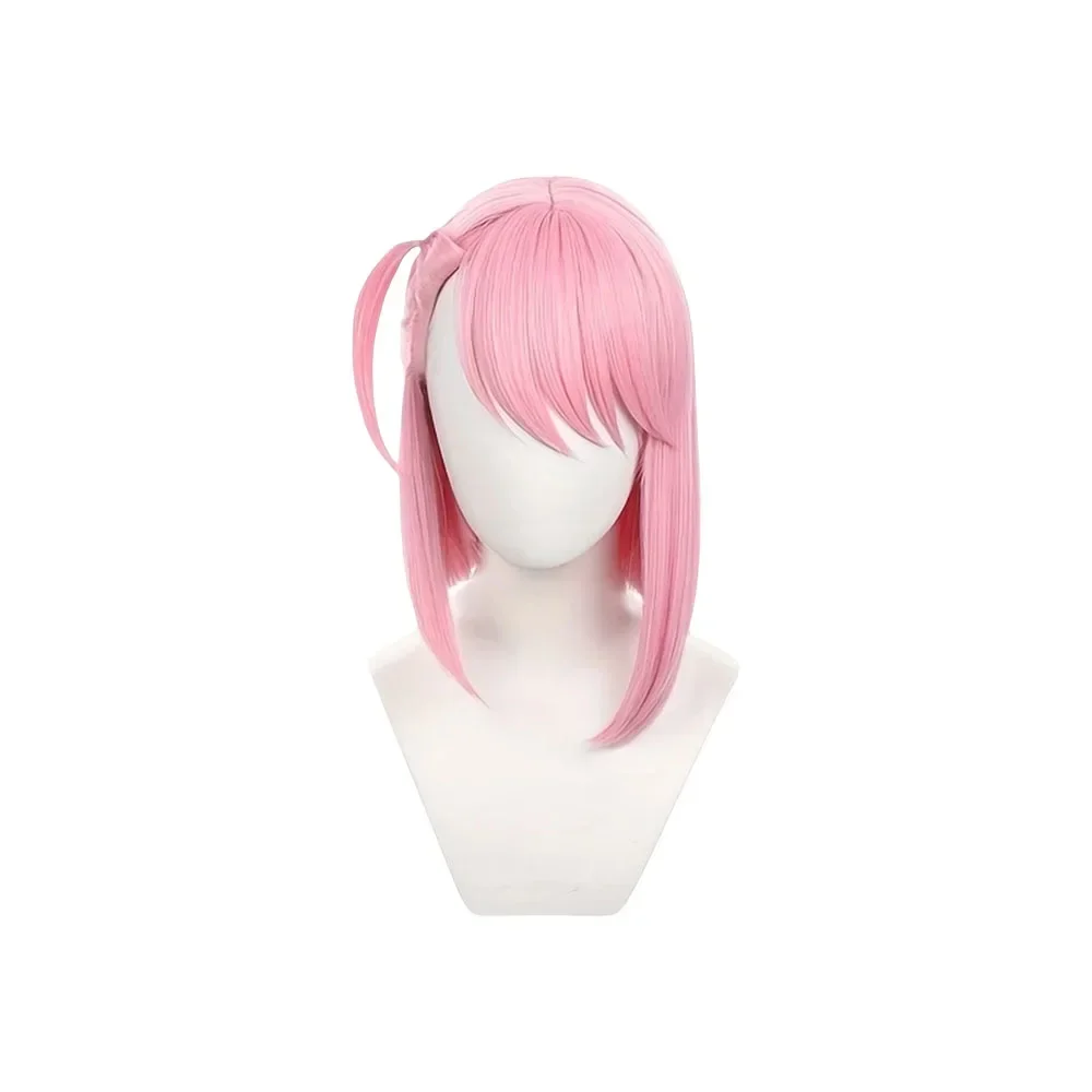 Charlotte Cosplay Wig Pink Short Heat Resistant Synthetic Wigs Anime Genshin Impact Role Play Wigs