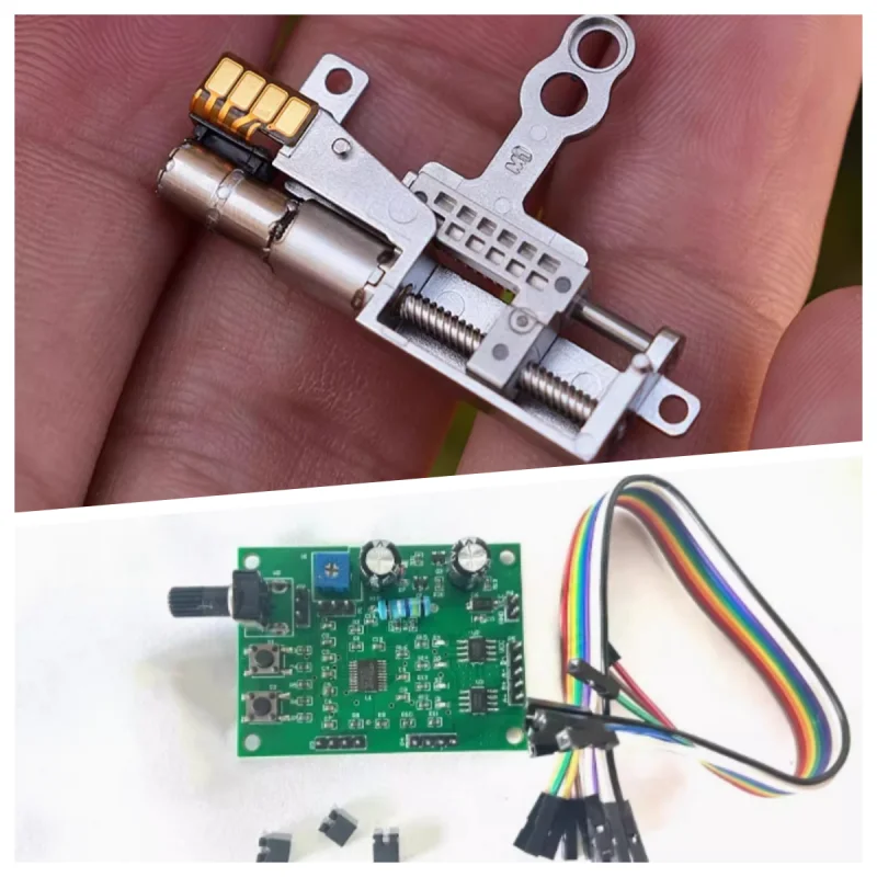

Прецизионный подъемный двигатель, металлический шаговый двигатель планетарного редуктора 5 мм + металлический разъем скользящего стола (шарикоподшипник)