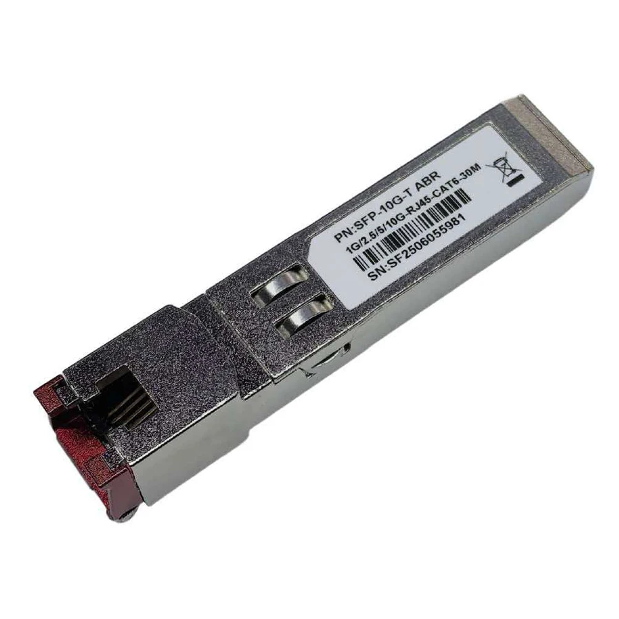 10GBase-T SFP+ to RJ-45 Transceiver, 2.5G 5Gbe SFP+ Copper Ethernet CAT6a Module, up to 30-Meter, for Cisco SFP-10G-T, Mikrotik