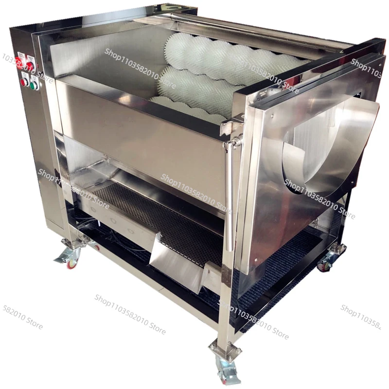 Stainless Steel Cleaning & Peeling Machine 380V - Fruit Vegetable Potato Fast Grinding & Mud Cleaning Equipment