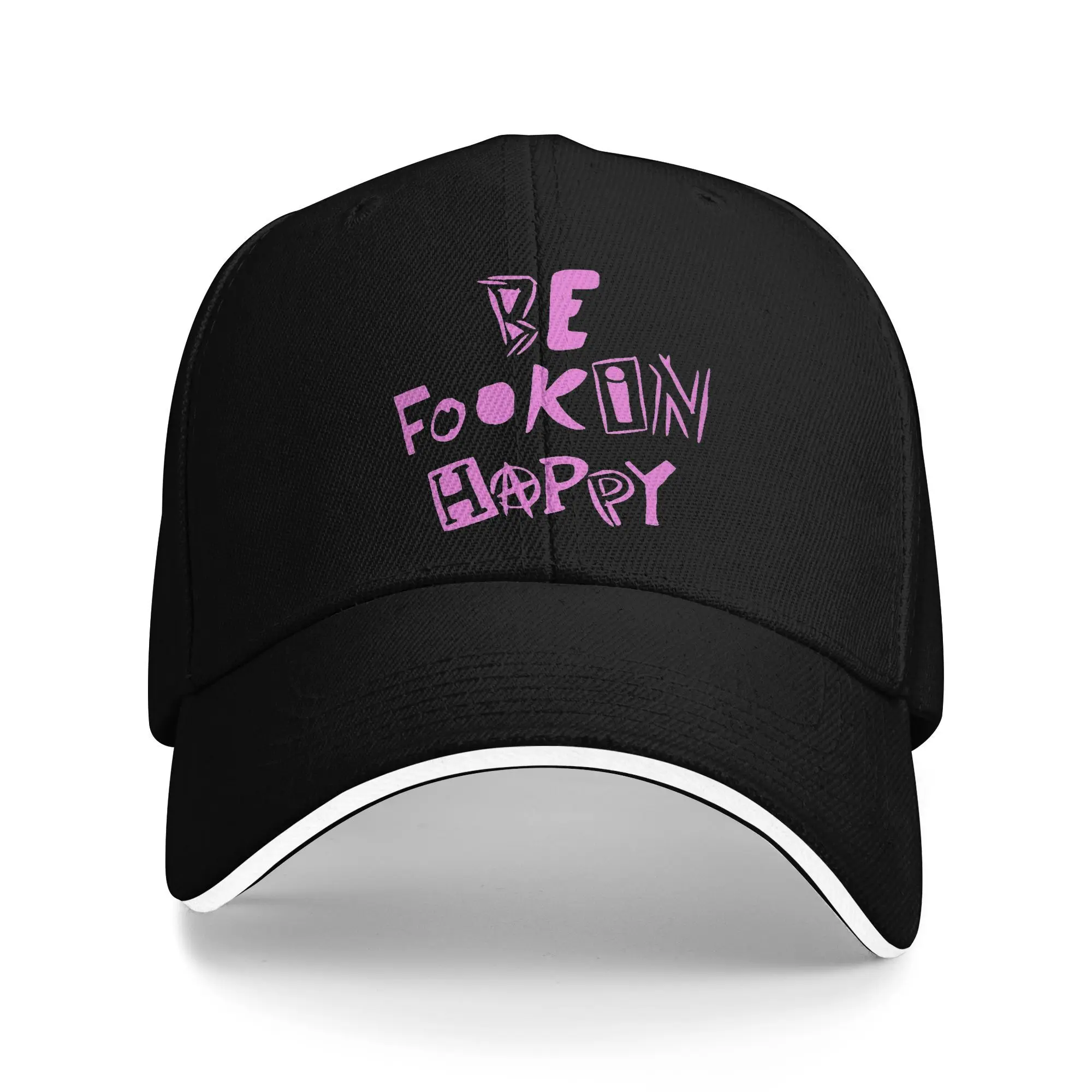 

Бейсбольная кепка Yungblud Be Fookin Happy для мужчин и женщин, дизайнерская шляпа дальнобойщика, летняя модная бейсболка с солнцезащитным козырьком для спортзала на открытом воздухе