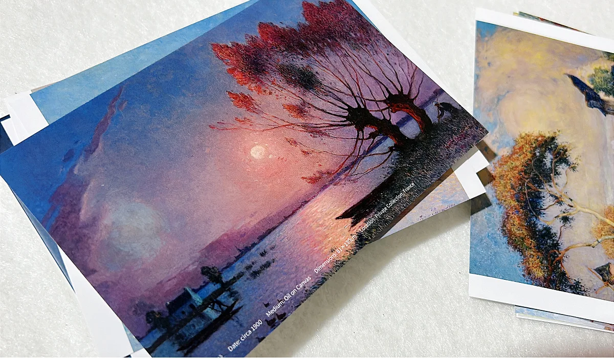 30 Sheets/Set Ferdinand du Puigau Oil Painting Postcard Artwork Greeting Cards Gift Wish Message Card For DIY Journal Decoration