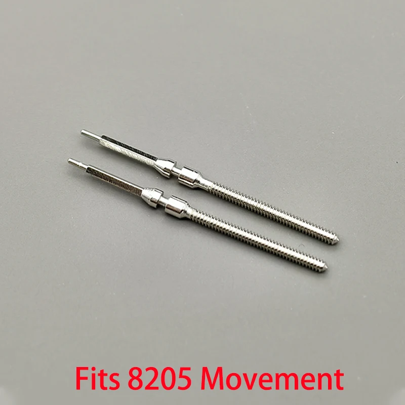 2 قطعة/4 قطعة ساعة تاج الجذعية قطع الغيار تاج ساعة الصلب الجذعية عدة صالح 8205 التلقائي الحركة الميكانيكية الجذعية ساعة اكسسوارات