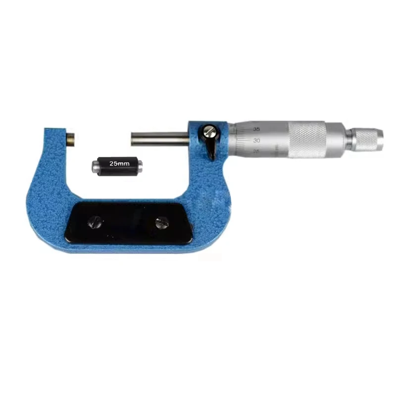 Portable outside micrometer 25mm high precision spiral industrial grade thickness measuring micrometer