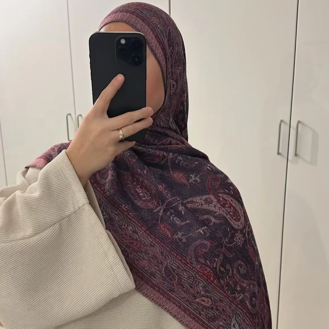 Long Eid Khimar Head Wrap - alternate angle