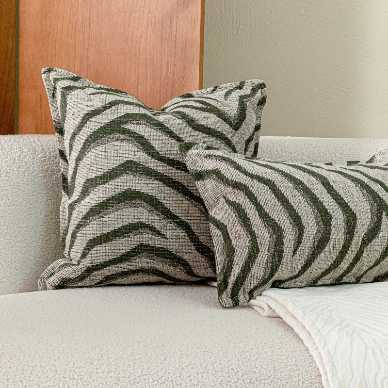 30X50/45X45CM Green Leopard Throw Pillow Cover Luxury Vintage Stamping Waist Cushion Cover Decor Home Decorative Pillowcase 2026