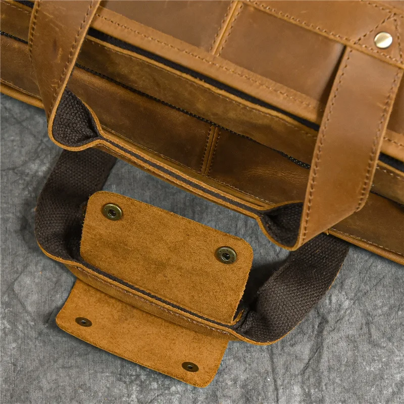 Borsa Valigette da lavoro Spalla Retro Valigette da pendolarismo per laptop Borse da viaggio in pelle Valigette MHGWB