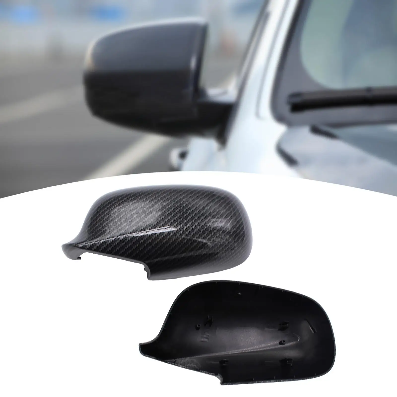 2 Pieces Car Side Mirror Cover Caps 12797722 12797723 Car Accessories Replacement Easy Installation Left Right for Saab 9-5