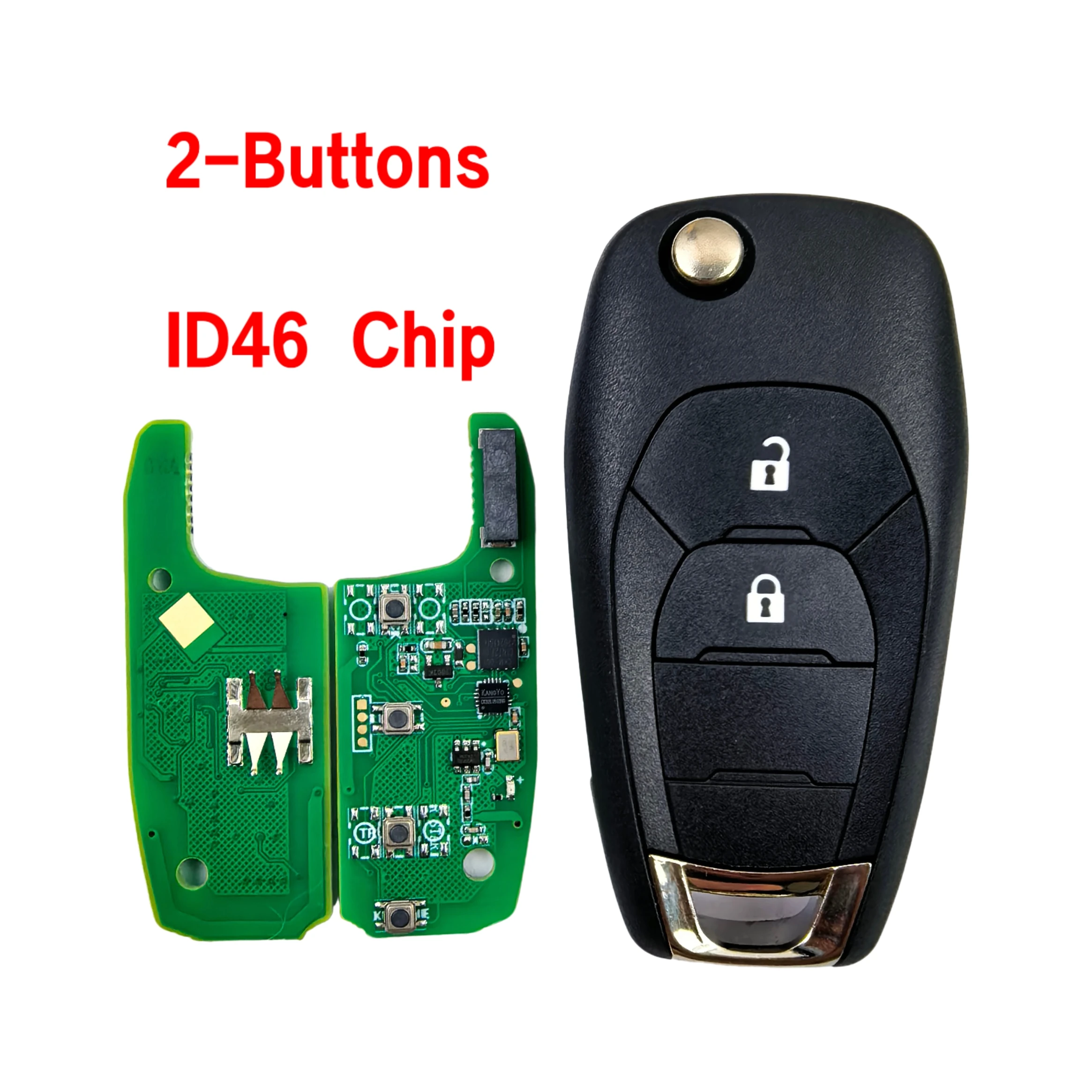 LXP-T003-315MHZ LXP-T004-433MHz 2/3/4B PCF7937E ID46Chip Fernbedienungs-Klappschlüssel für Chevrolet Cruze Trax Sonic Spark Colorado 2016-2021 – Detail 5