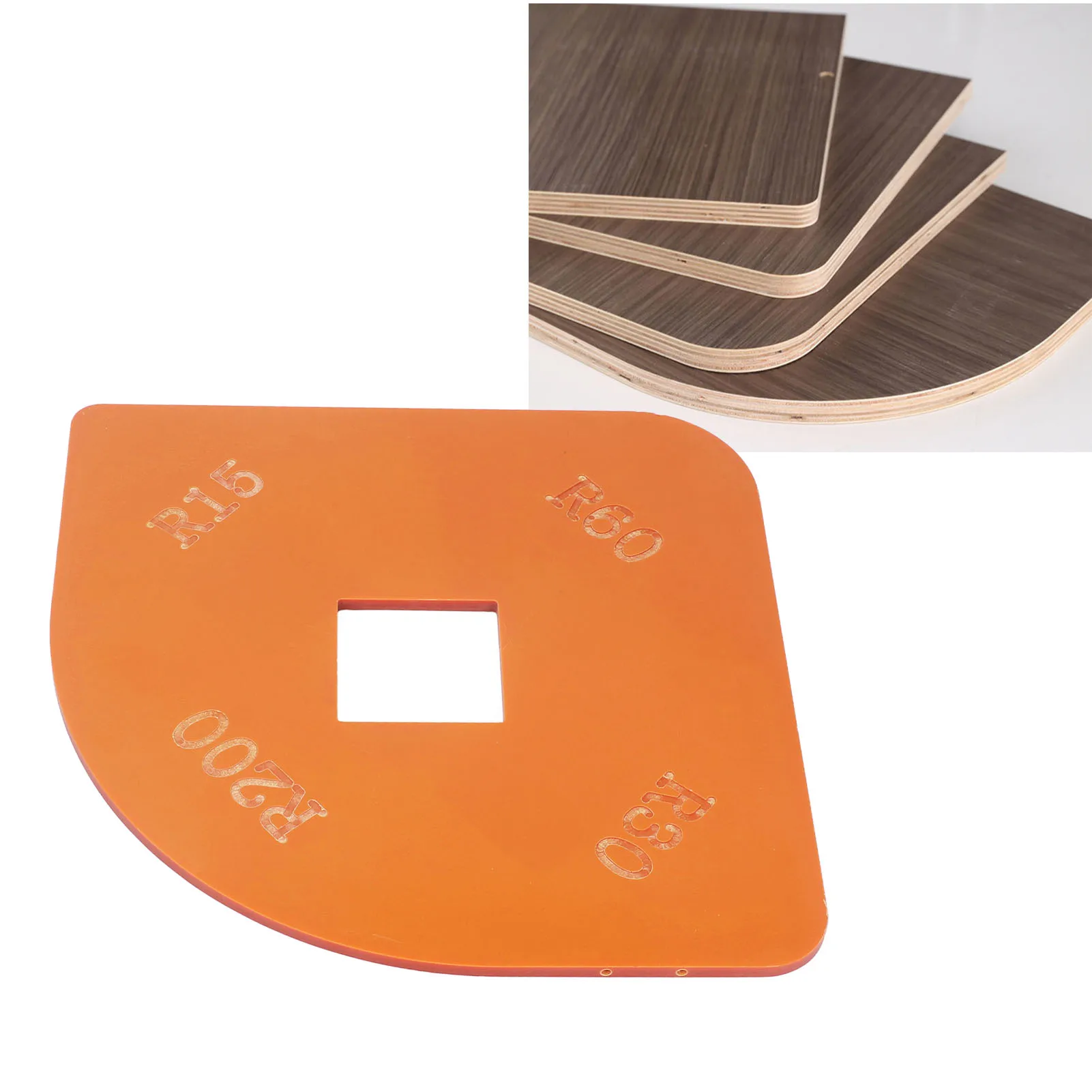 Gabarit de Gabarit de Radius pour Placard d'Armoire, Localisateur d'Angle Arrondi R15 R30 R60 R200, Projets de Travail de Calcul de Coupe