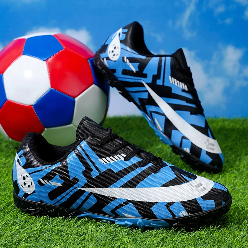 Voetbalschoenen Mannen Spike FG/TF Hoge Enkel Jeugd Antislip Schoenplaten Vrouwen Indoor Voetbal Outdoor Voetbal training Sneakers 35-45