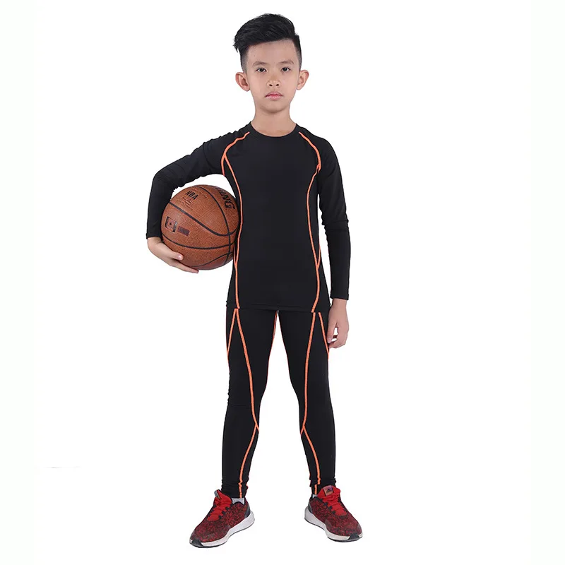 New Winter Thermal Underwear Set Children Sports Warm Thermo Underwear Boys Fitness Quick Dry Anti-microbial  Long Johns