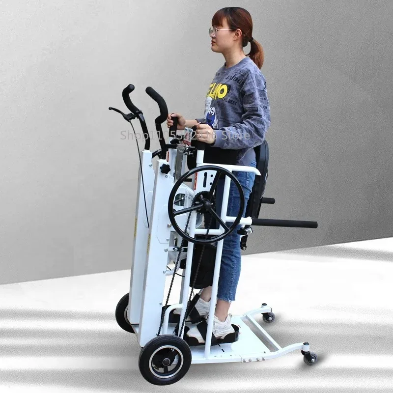 Rolling Walker for Elderly & Disabled, Wheeled Leg Rehabilitation Walking Aid Mobility Equipment
