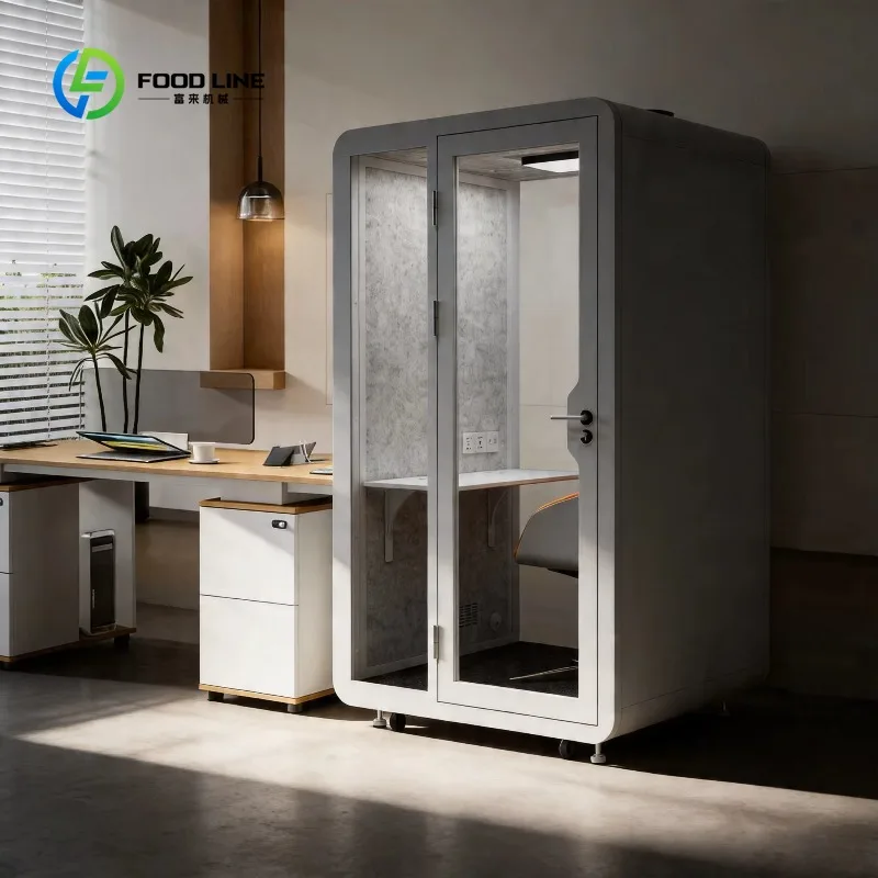 Customized Noise Pollution Modular Office Soundproof Acoustic Booth Portable Meeting Pod Conference Soundproof Booth