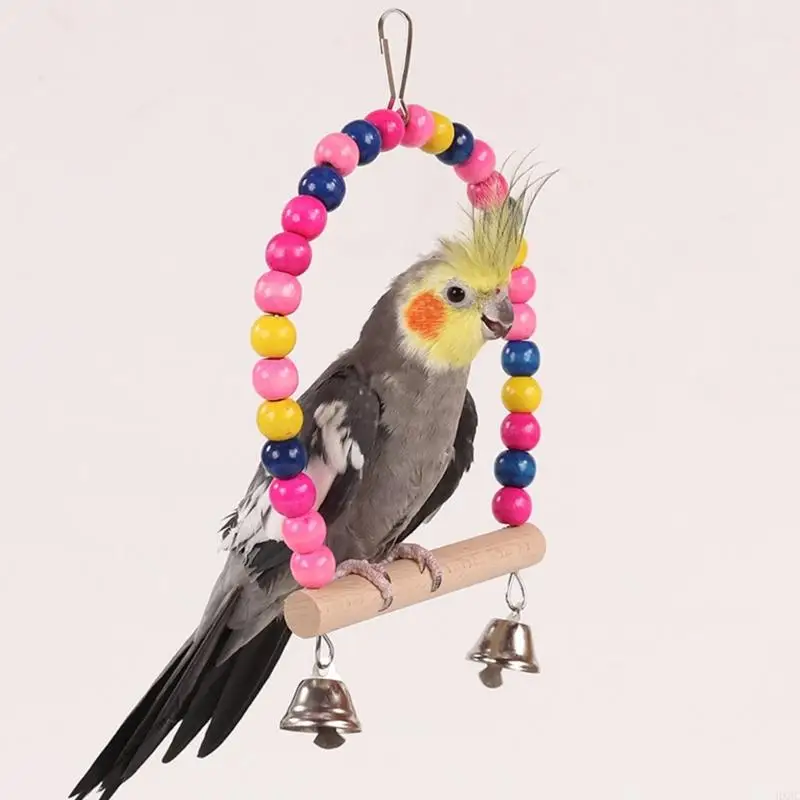 HX6C Bird Perchบดของเล่นMolar ChewสำหรับจะงอยปากและดูแลฟันChewของเล่นลูกปัดBells Entertainment