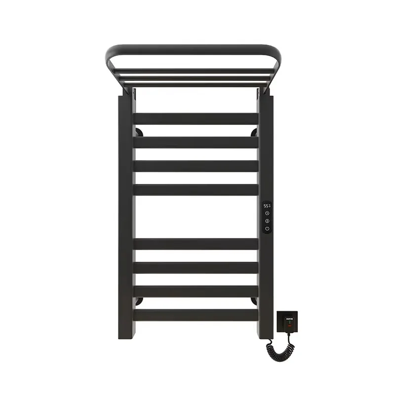 Electric Heated Towel Rack Warmer | Wall Mounted Stainless Steel Bathroom Towel Dryer with Timer & Fast Heating