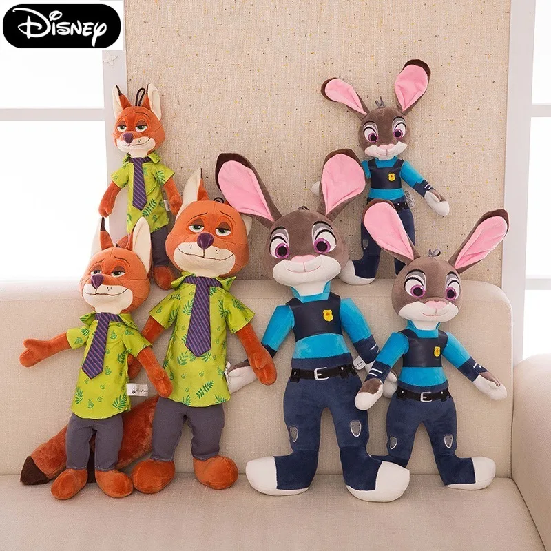 Disney Zootopia Movie Plush Toy Set, Featuring Nick and Judy Stuffed Animals for Kids