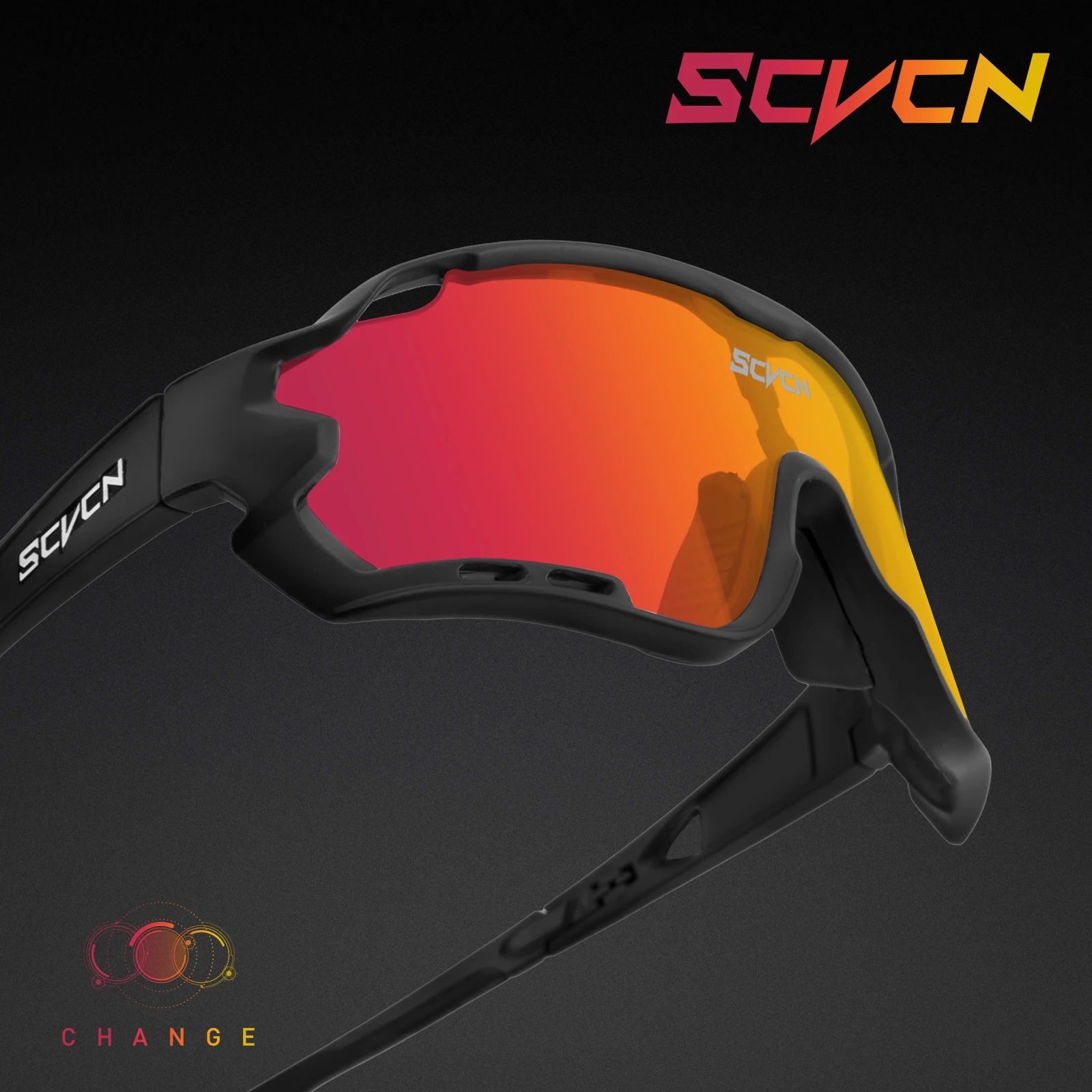 SCVCN Cycling Glasses Men MTB Cycling Sunglasses UV400 Outdoor Sports Bicycle Glasses Women Road Bike Sunglasses