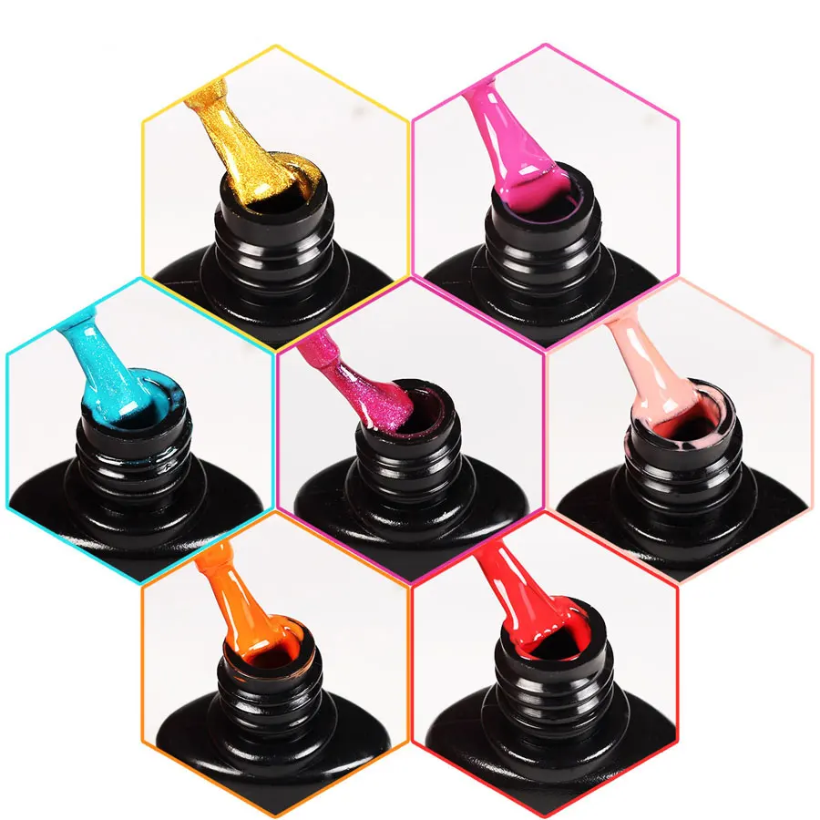 250g Pure Color Nail Gel Polish Candy Macarons UV Nail Gel Varnish Nail Polish Glue for Nail Salon Art Tools Manicure 120 Colors