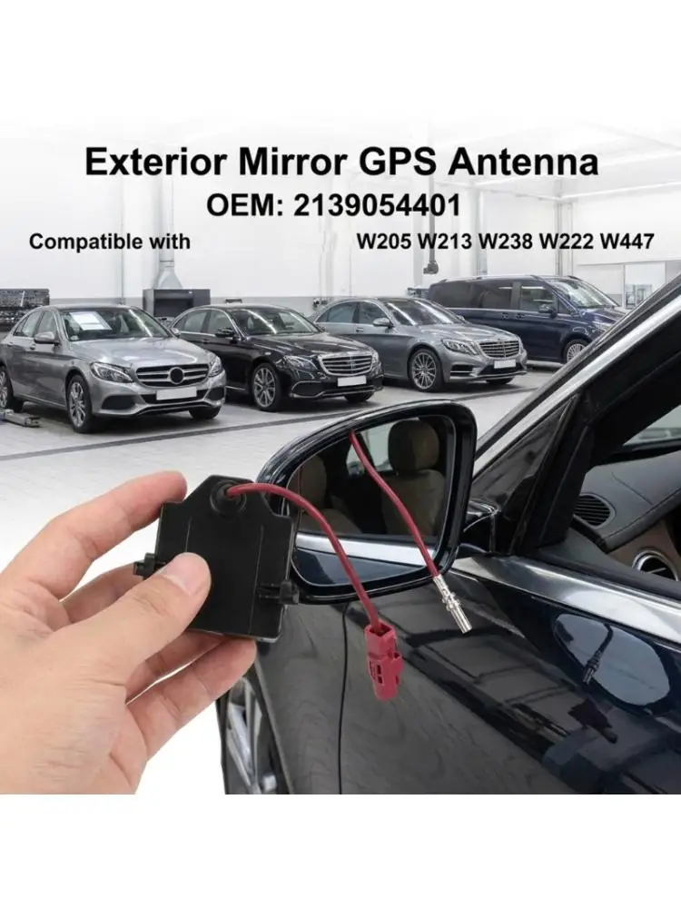 A2139054401 Car Mirror Navigation Antenna Part with ABS Housing and Wire Built for C180/C200/C260/C300/C43/C63 Antenna Service