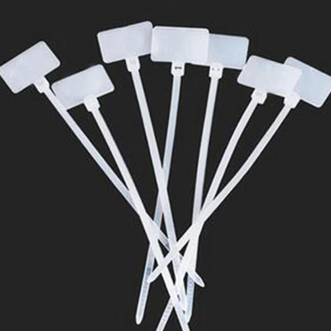 100pcs/Lot 100mm Long Mark Tags Nylon Cable Zip Ties Ethernet Wire Power Label for Computers Wholesale Price