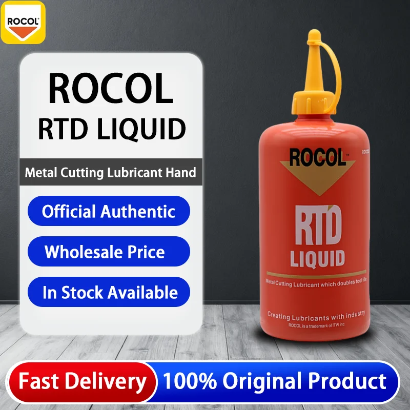 Lubricante de Corte de Metal Líquido ROCOL RTD, Aceite de Corte para Roscado y Fresado Aplicado a Mano, Sin Solventes, para Máquinas CNC