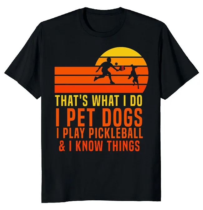 NEW LIMITED Pet Dogs I Play Pickleball Funny Novelty Tee  Fast ShippingAnime Pattern Summer Clothing