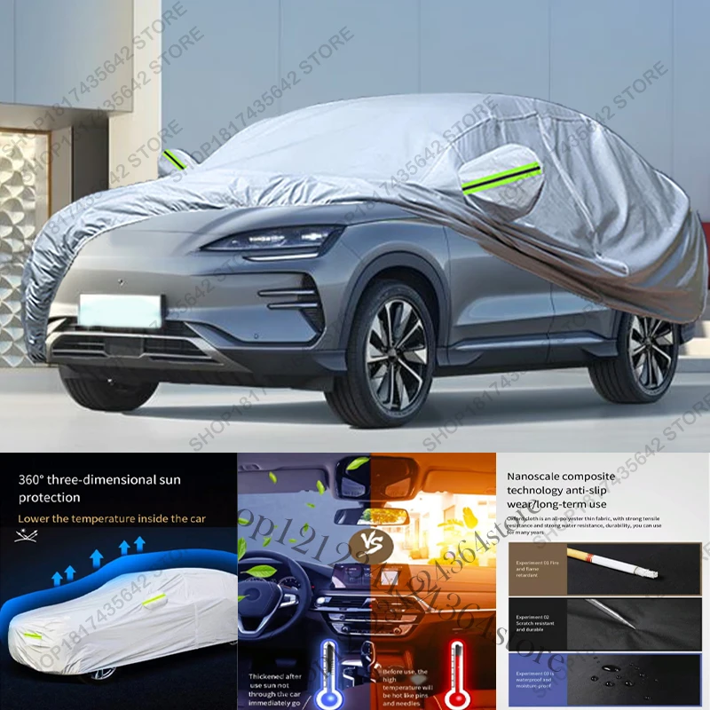 Volledige autohoes compatibel met BYD Song Plus Seal U (2021-2025) - Bescherming tegen zon, regen, UV-straling, stof, voor buiten en binnen.