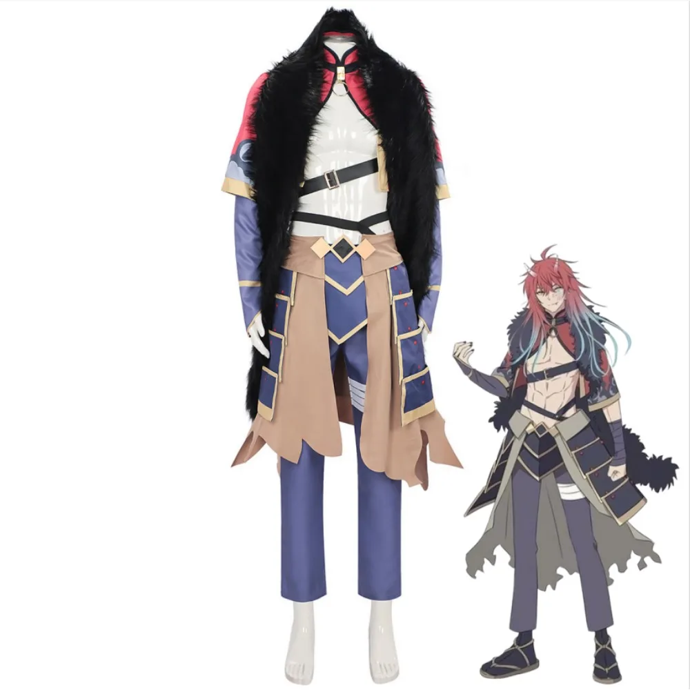 

Holographic Sayo Chronicle Cosplay Costume Diming Top Pants Fur Collar Accessories Halloween Comic Expo Stage Performance Outfit