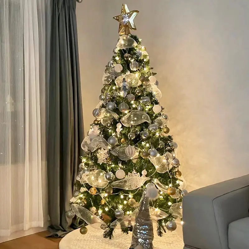 Encrypted Branch Christmas Tree Deluxe Set Premium Household Xmas Decoration Indoor Window Layout - view 2
