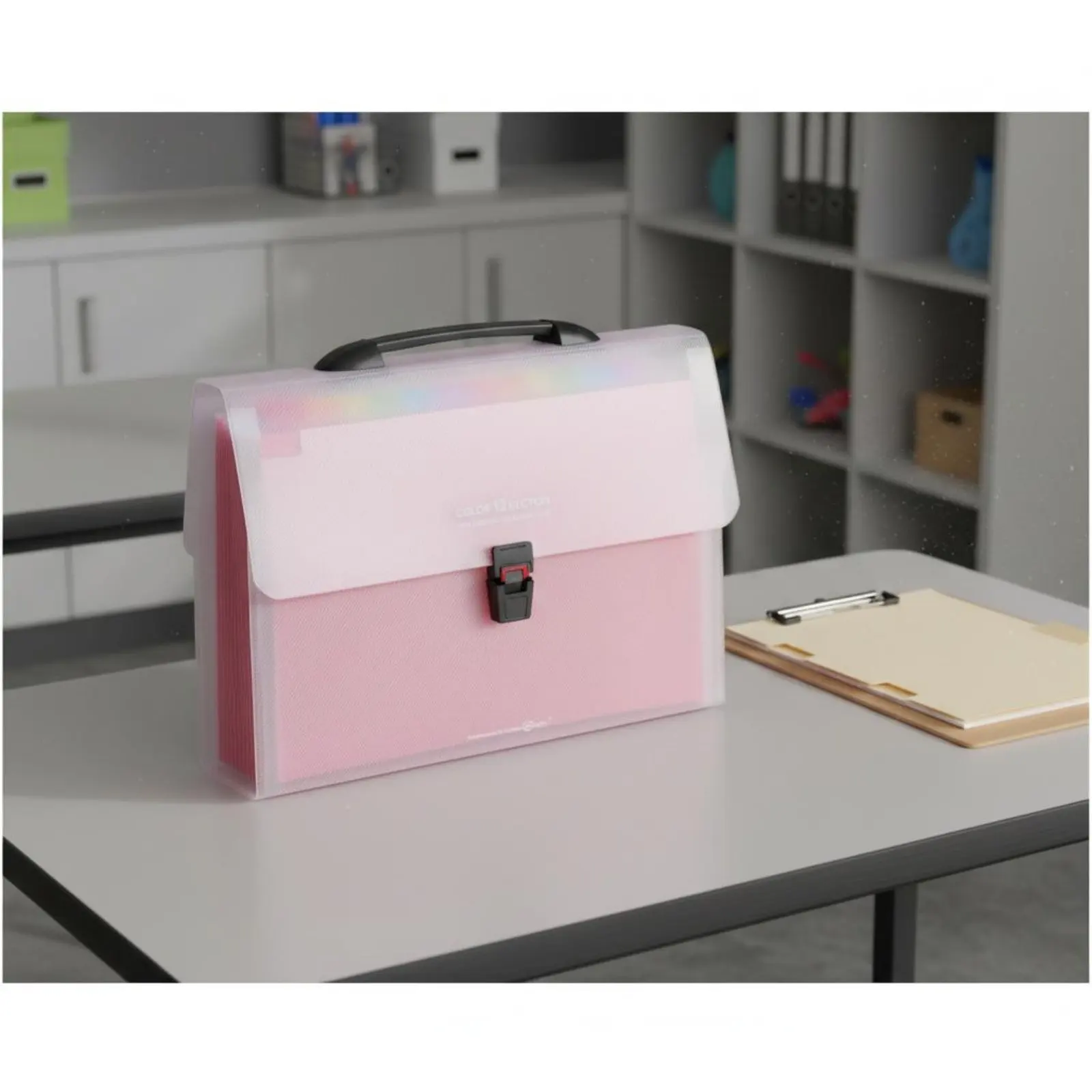 13-pocket-file-organizer-rainbow-layered-13-pocket-file-holder-portable-document-organizer-snap-lock-closure-portable-filing-box