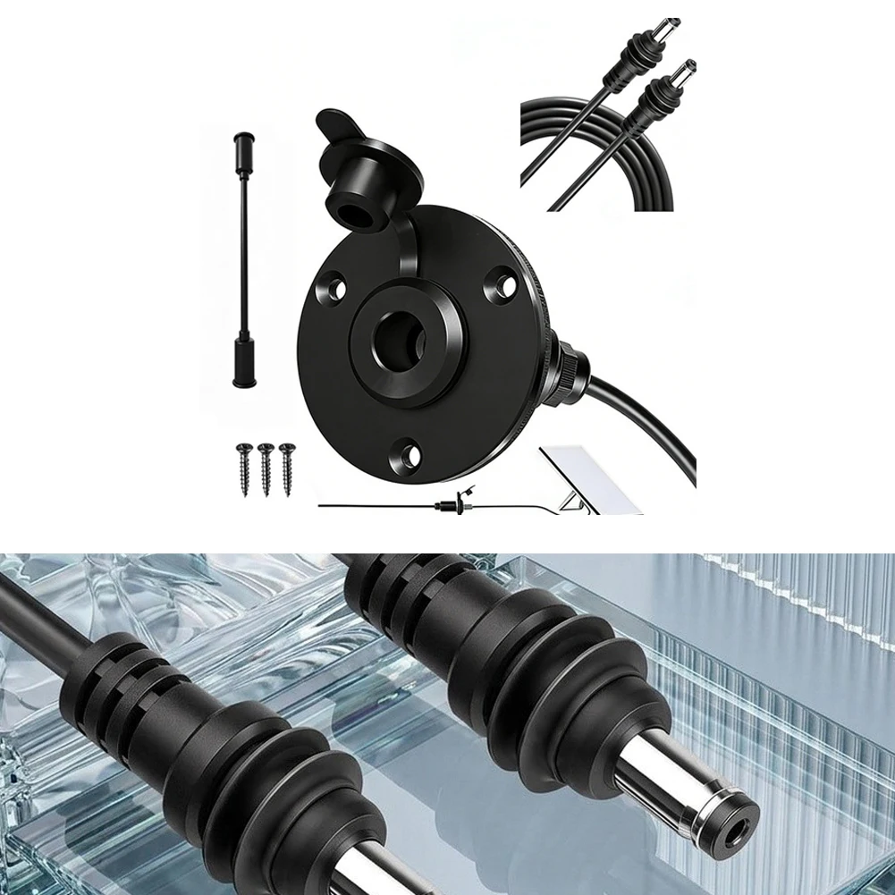 Aluminum Alloy DC Power Kit With 5.5x2.1mm Port For Tarlink Wall Wiring Module, Outdoor Solar Converter For RV Camper Boat