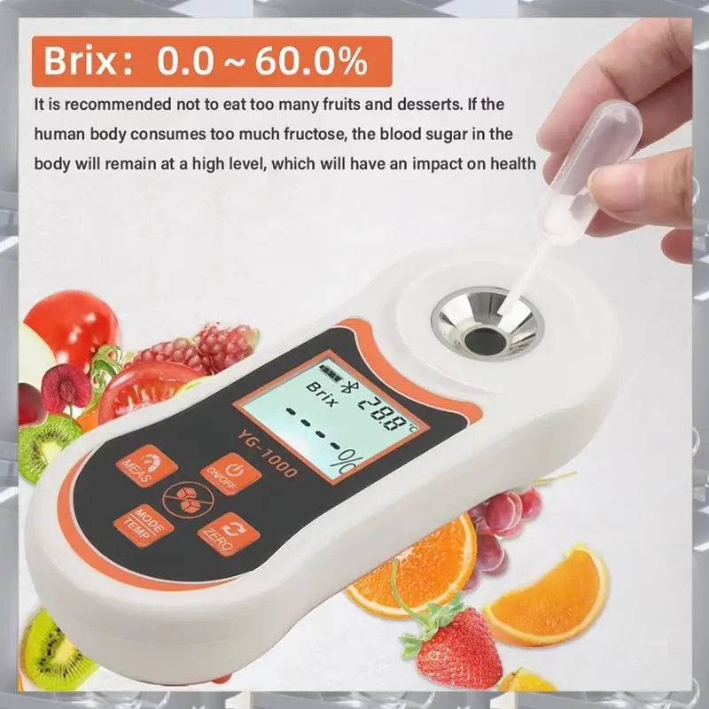 

Hot Selling-3-In-1 Temp Salinity Digital Refractometer With ATC 0-24% Salt 0-60% Sugar Tester For Drink Brewing Food Saltwater,3