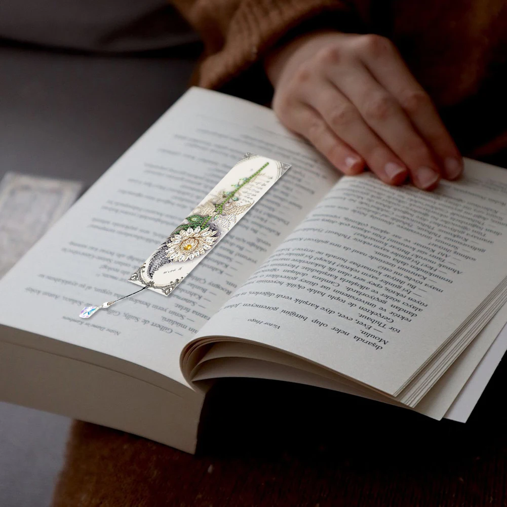 

Набор из 4 штук: Закладки для книг с алмазной мозаикой неправильной формы для начинающих, материалы для рукоделия для взрослых