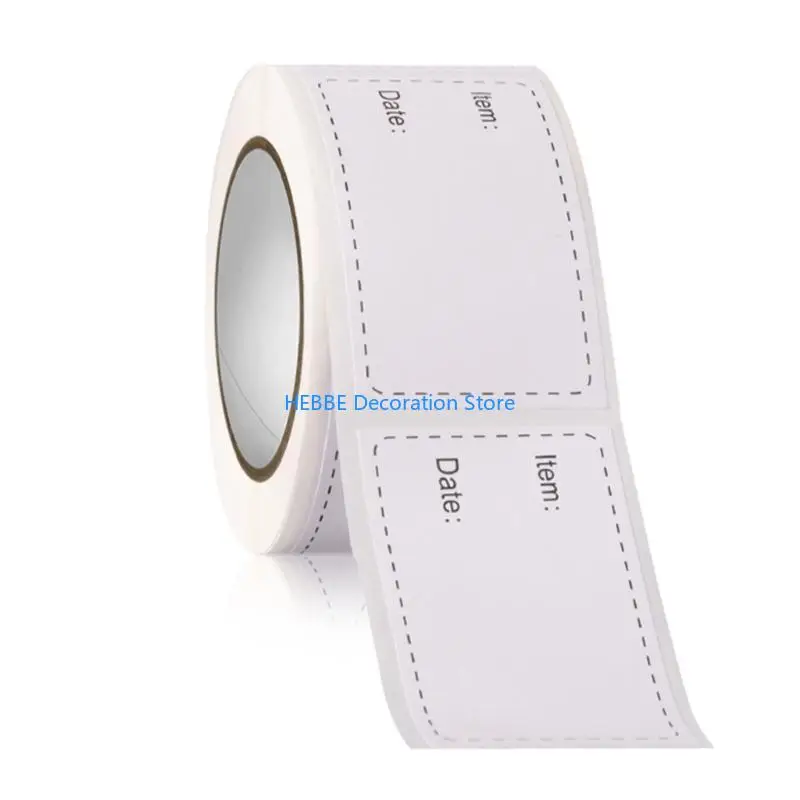 B0KC 250pcs Freezer Labels Adhesive Label for Neat Organization 30x50mm
