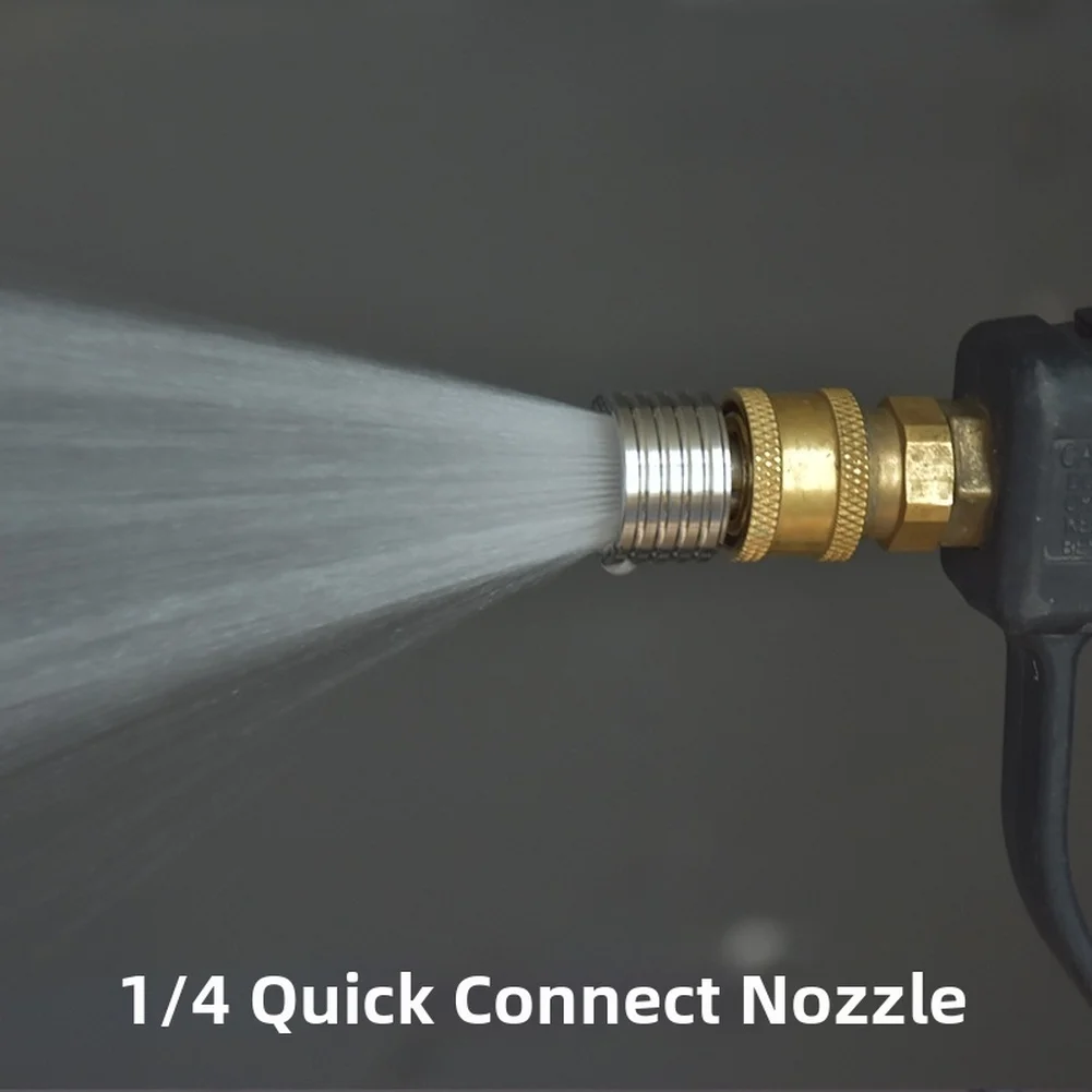 1/4 Quick Connect Car Wash Nozzle Stainless Steel Shower Head For High Pressure Water Interface Washing Nozzle