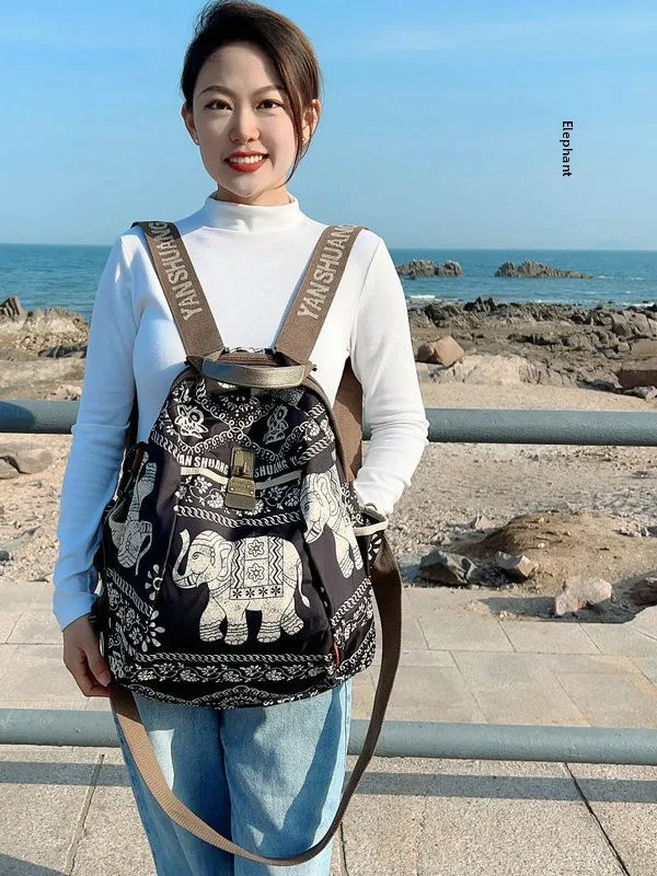 yang-shuang-zaino-casual-impermeabile-alla-moda-con-elefante-unisex-in-tessuto-oxford-morbido-struttura-interna-con-cerniera