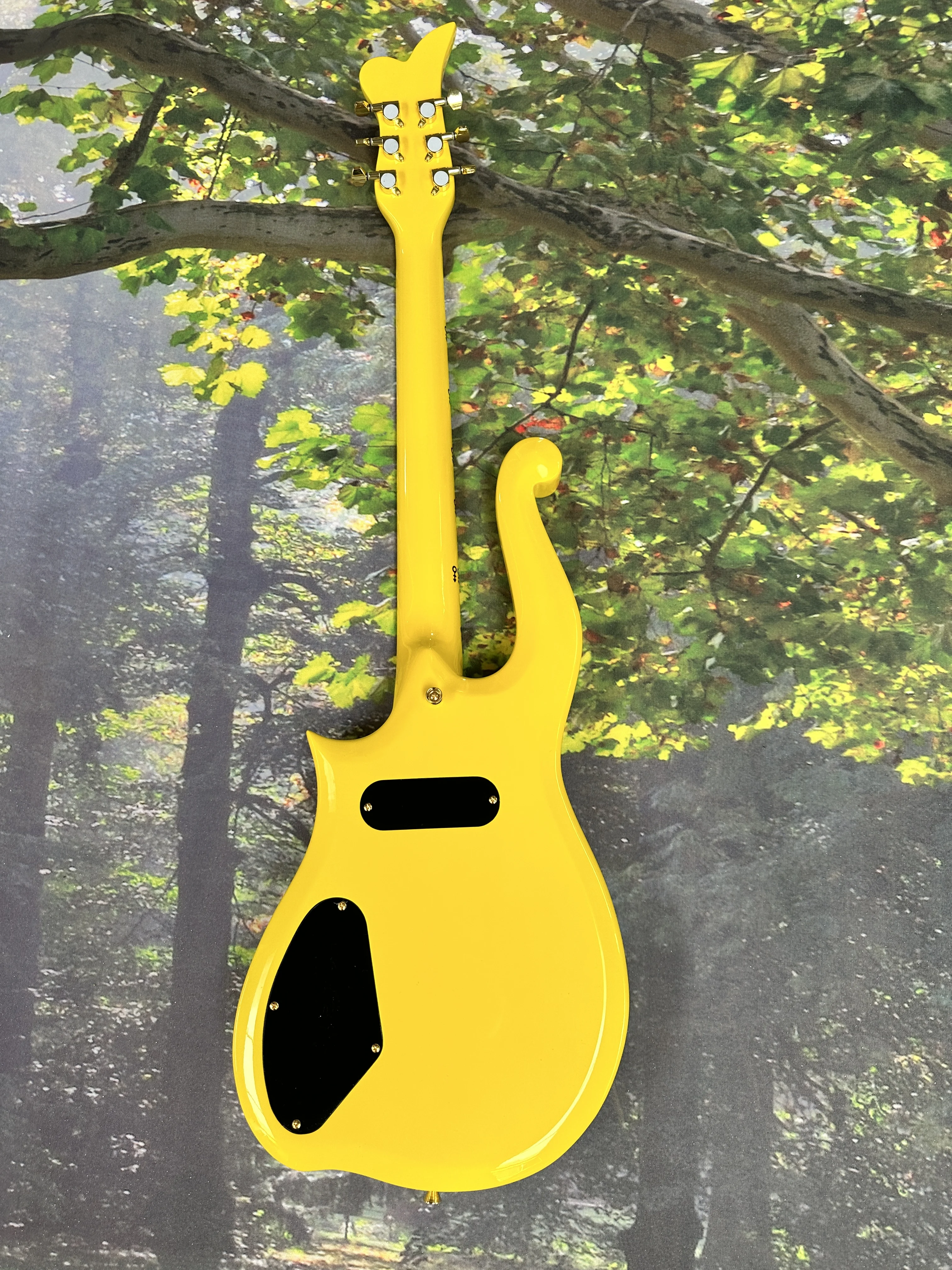 جيتار كهربائي أصفر برينس كلاود، جيتار لوحة أصابع من خشب القيقب، جيتار مكون من 6 أوتار