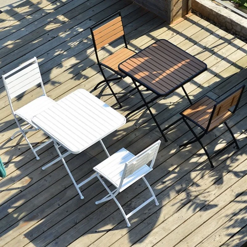 

Folding Outdoor Table and Chair Set - Stylish Patio Dining Furniture for Balcony and Leisure Time Outdoor Patio Furniture